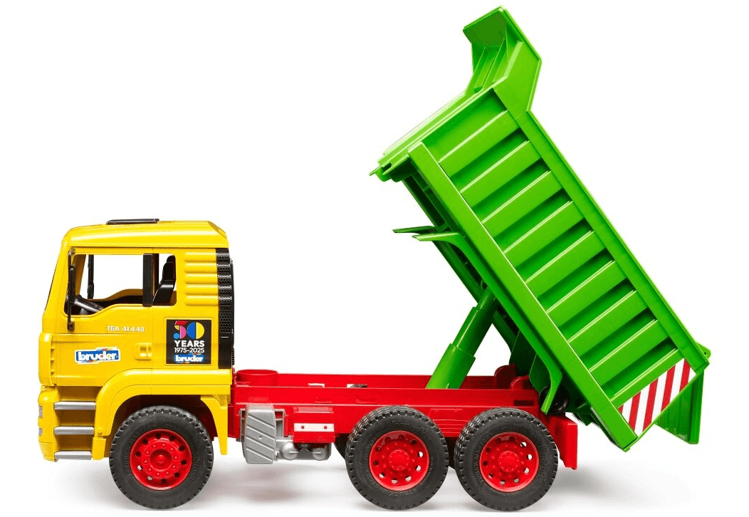 Produktbild BRUDER - MAN TGA Kipp-LKW – realistischer Baustellen-LKW im Maßstab 1:16- 50 Jahre Jubiläumsedition 2 von 2