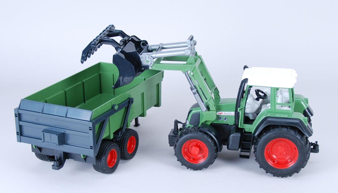 Produktbild BRUDER - Fendt Favorit 926 Vario mit Frontlader und Wannenkippanhänger 01169 2 von 3