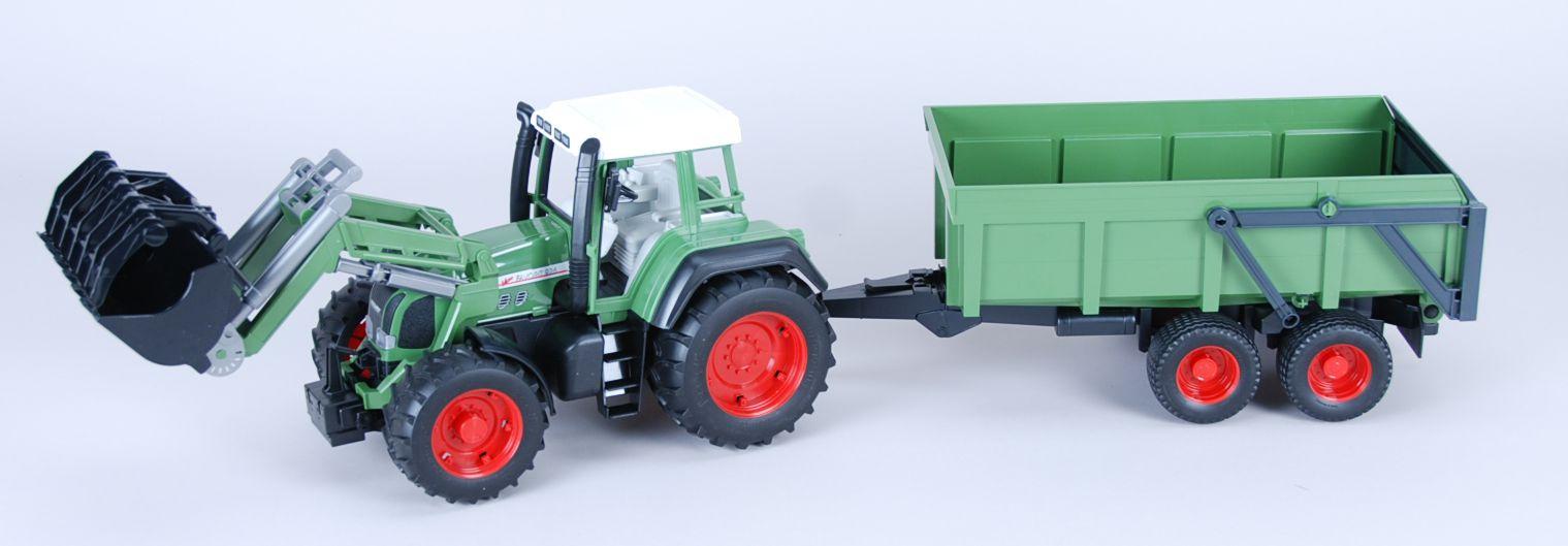 BRUDER - Fendt Favorit 926 Vario mit Frontlader und Wannenkippanhänger 01169