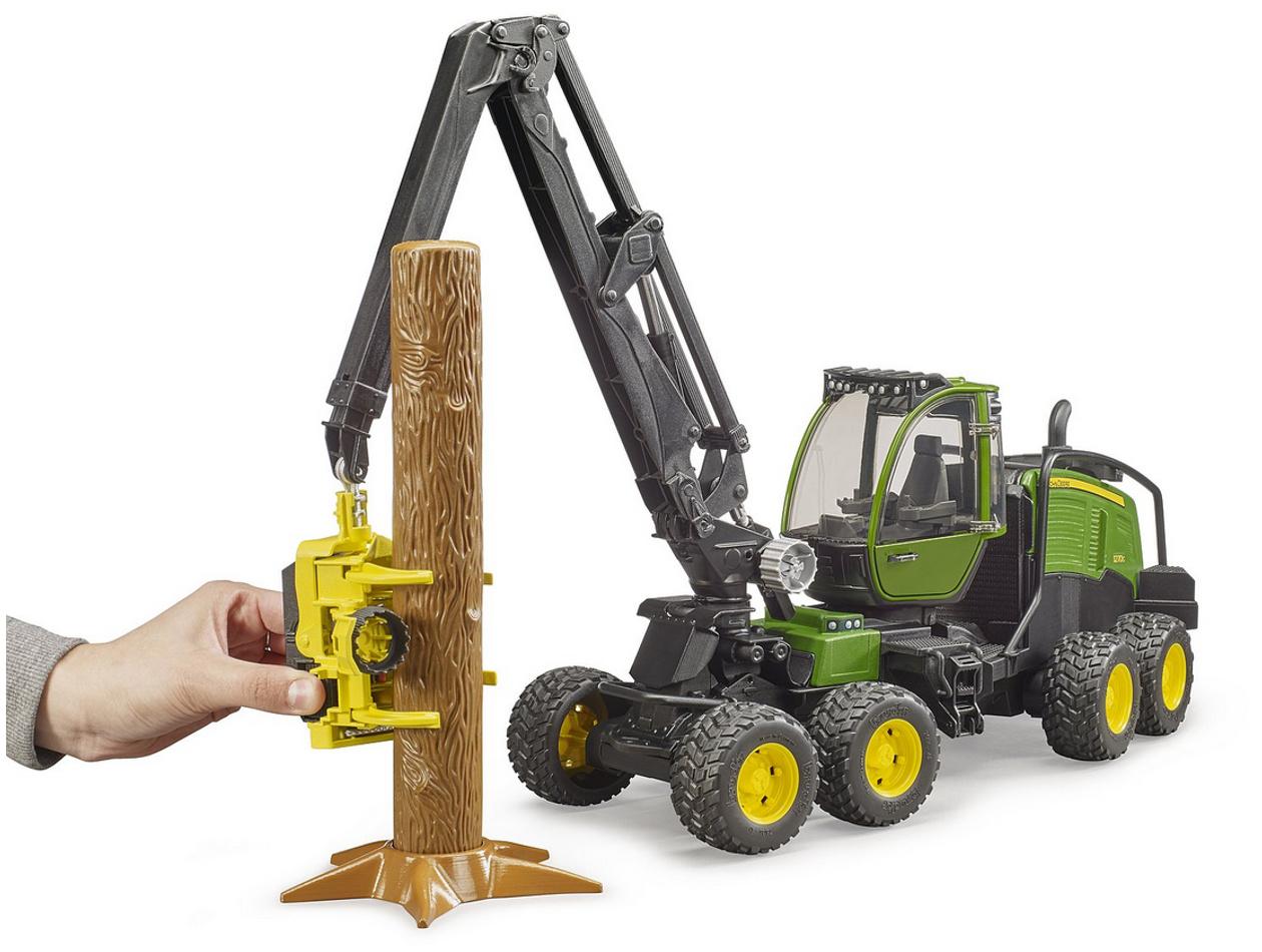 Produktbild BRUDER - John Deere 1270G Harvester mit 1 Baumstamm 02135 2 von 5