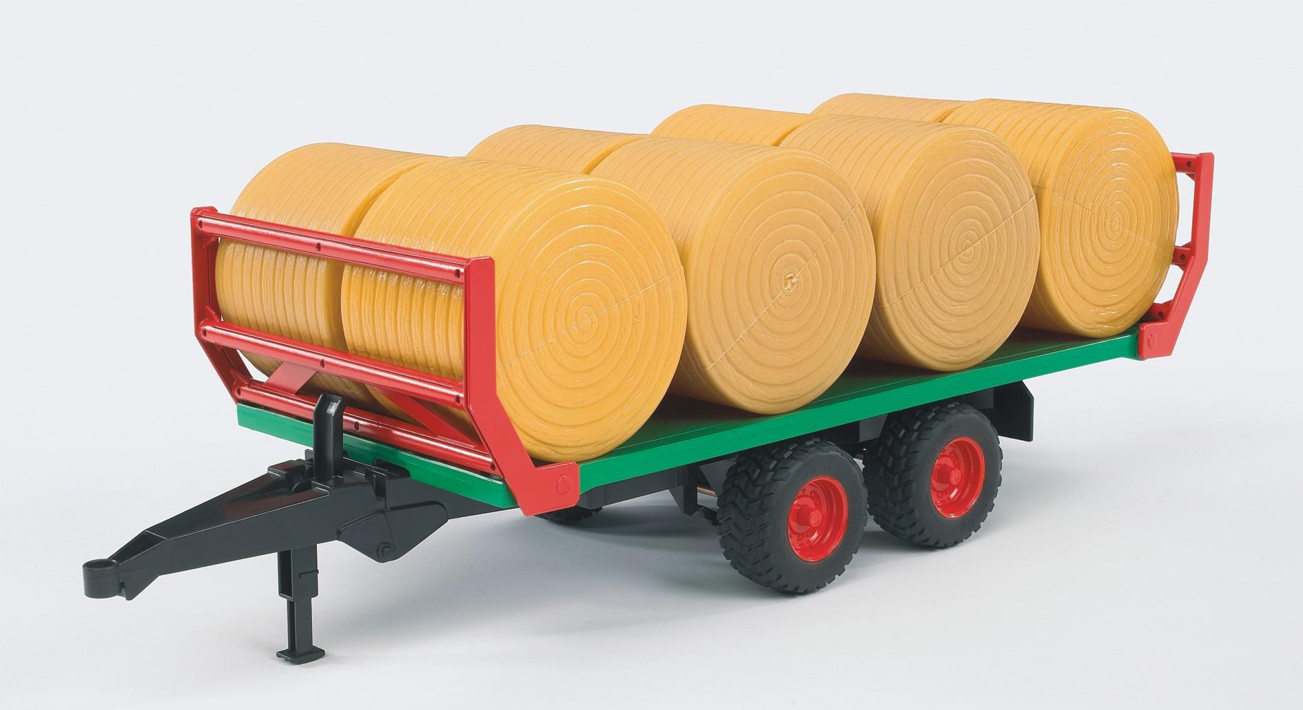 Produktbild BRUDER - Ballentransportanhänger mit 8 Rundballen 02220 4 von 4