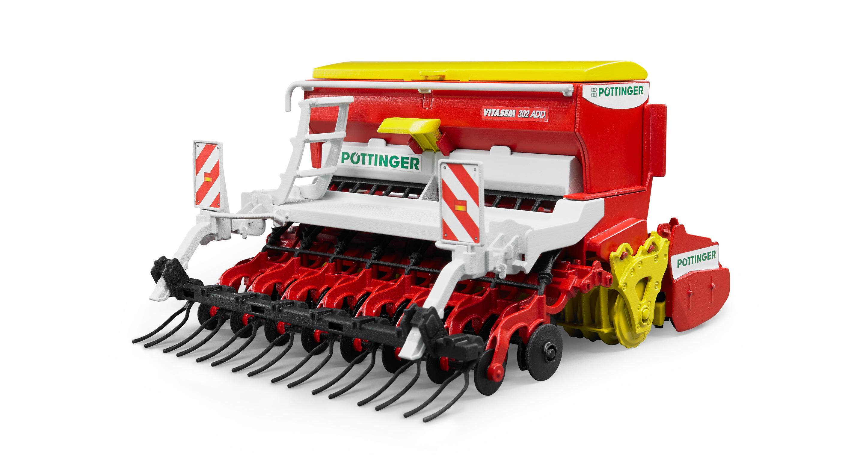 BRUDER - Pöttinger Vitasem 302ADD Kreiselegge-Sämaschine 02347