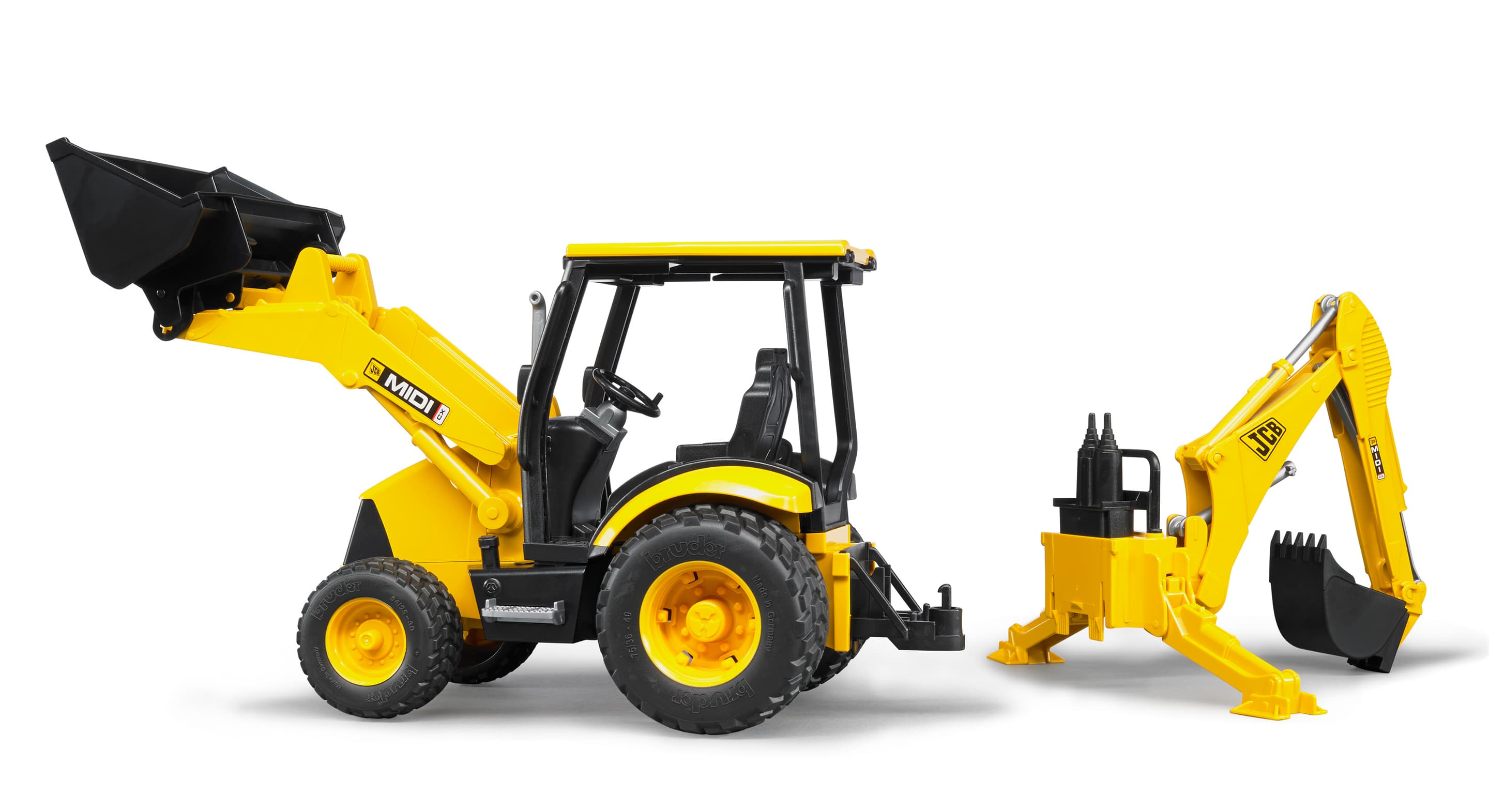 Produktbild BRUDER - JCB MIDI CX Baggerlader 02427 2 von 15