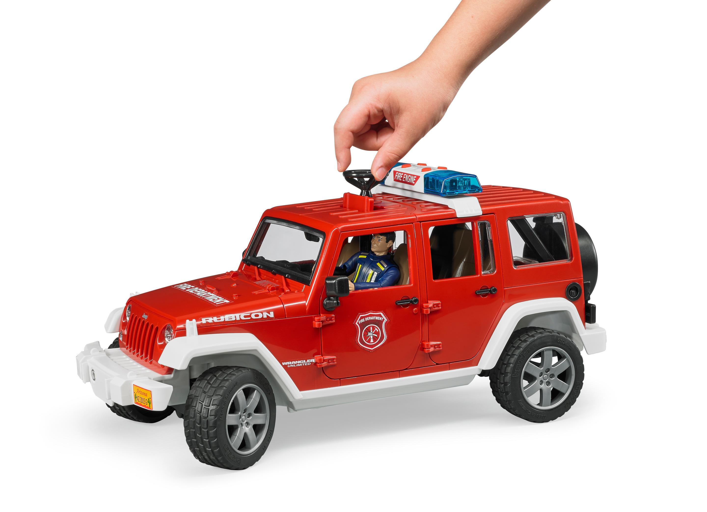 Produktbild BRUDER - Jeep Wrangler Feuerwehr 02528 4 von 4
