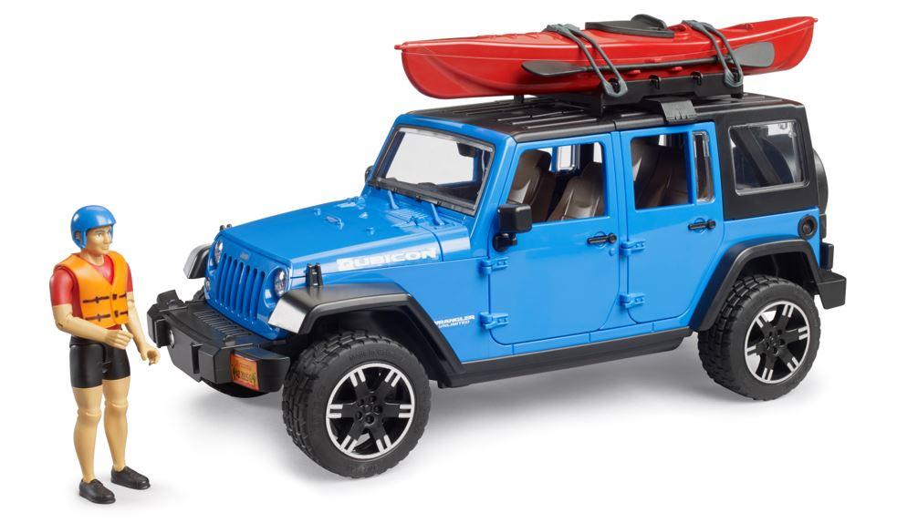BRUDER - Wrangler Rubicon Unlimited Kajak und Radfahrer