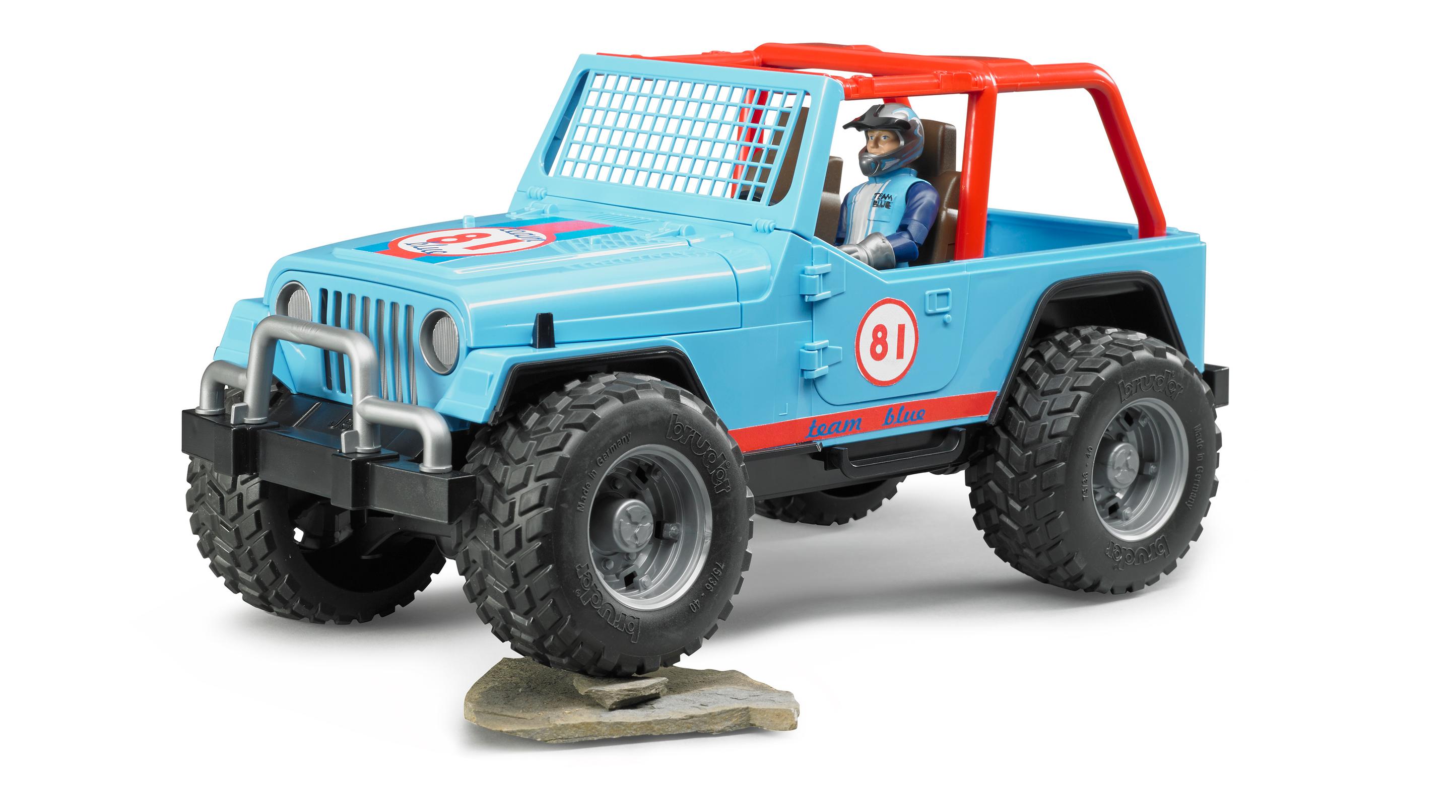 Produktbild BRUDER - Jeep Cross Country Racer blau mit Rennfahrer 02541 3 von 3