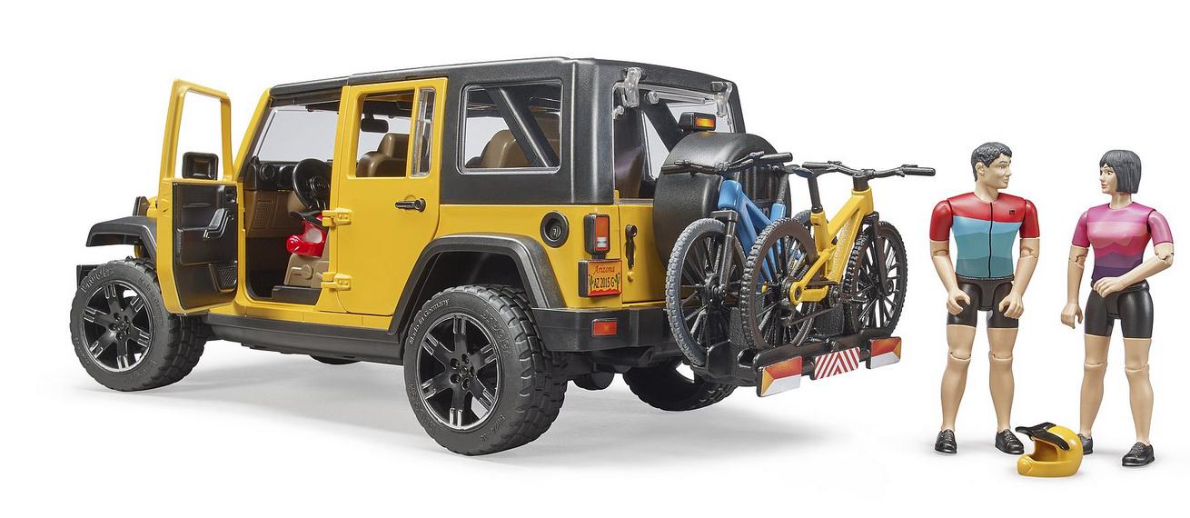 Produktbild BRUDER - Jeep Wrangler Rubicon Unlimited mit Mountainbike und Radfahrer 4 von 4