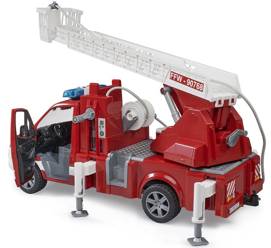 Produktbild BRUDER - MB Sprinter Feuerwehr mit Drehleiter, Pumpe und Light&Sound Modul 02673 3 von 5