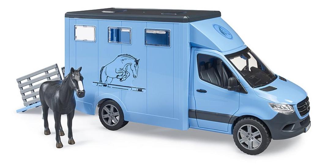 Produktbild BRUDER - MB Sprinter Tiertransporter mit 1 Pferd 02674 3 von 5