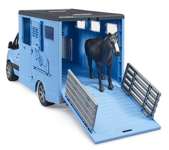 Produktbild BRUDER - MB Sprinter Tiertransporter mit 1 Pferd 02674 4 von 5
