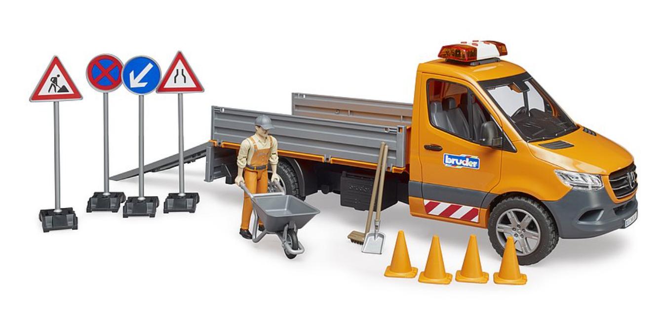 Produktbild BRUDER - MB Sprinter Kommunal mit Light&Sound Modul, Fahrer und Zubehör 02677 2 von 5