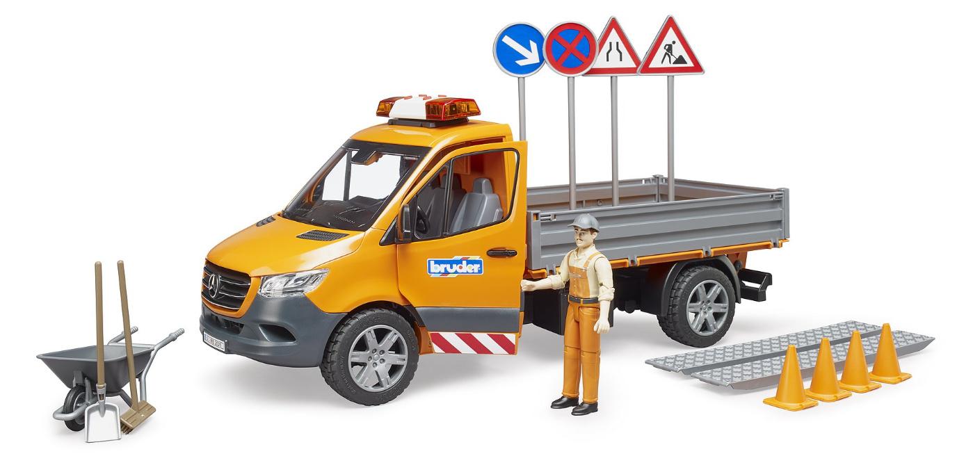 Produktbild BRUDER - MB Sprinter Kommunal mit Light&Sound Modul, Fahrer und Zubehör 02677 5 von 5