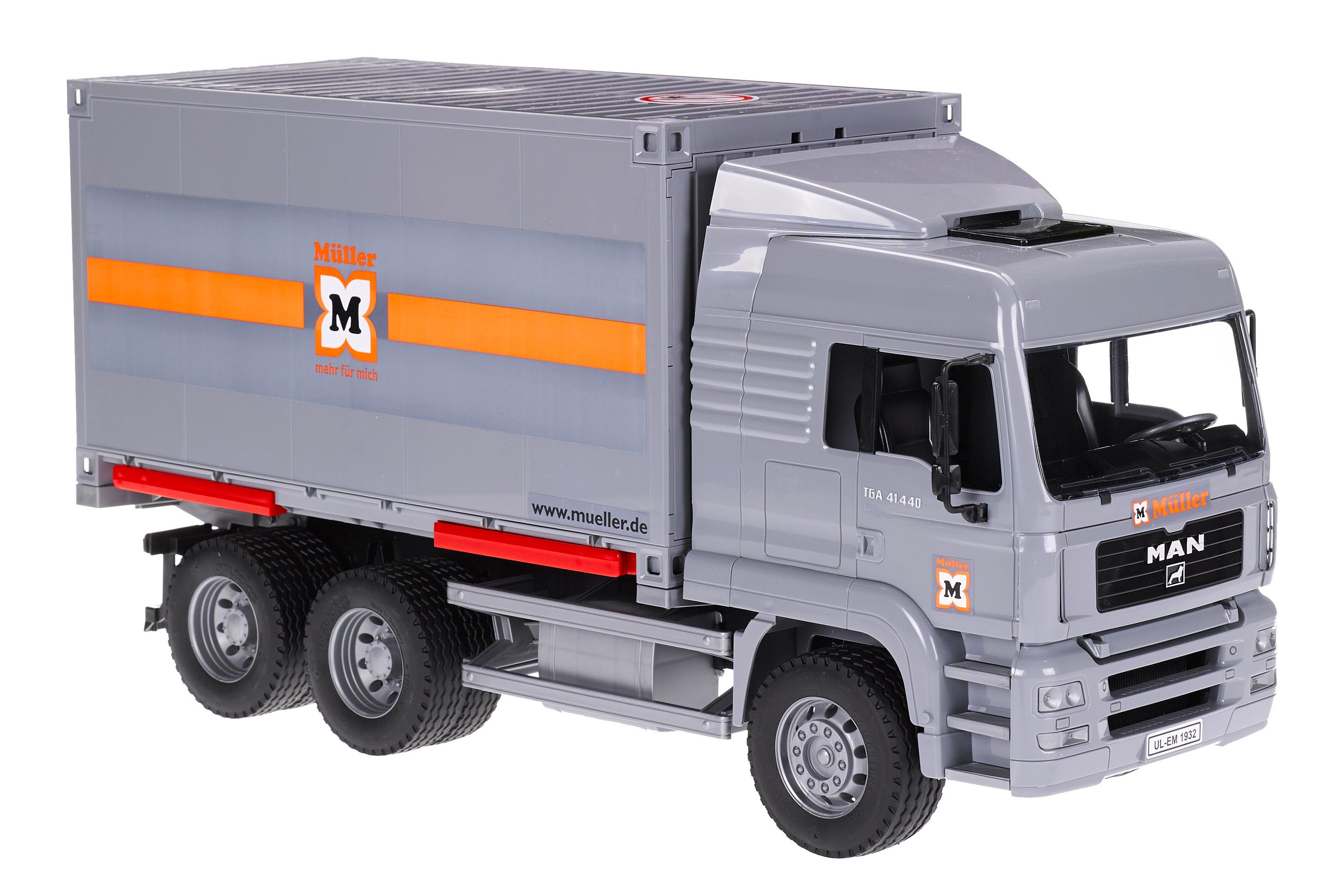 BRUDER - MAN TGA LKW mit Container-Wechselbrücke 09028