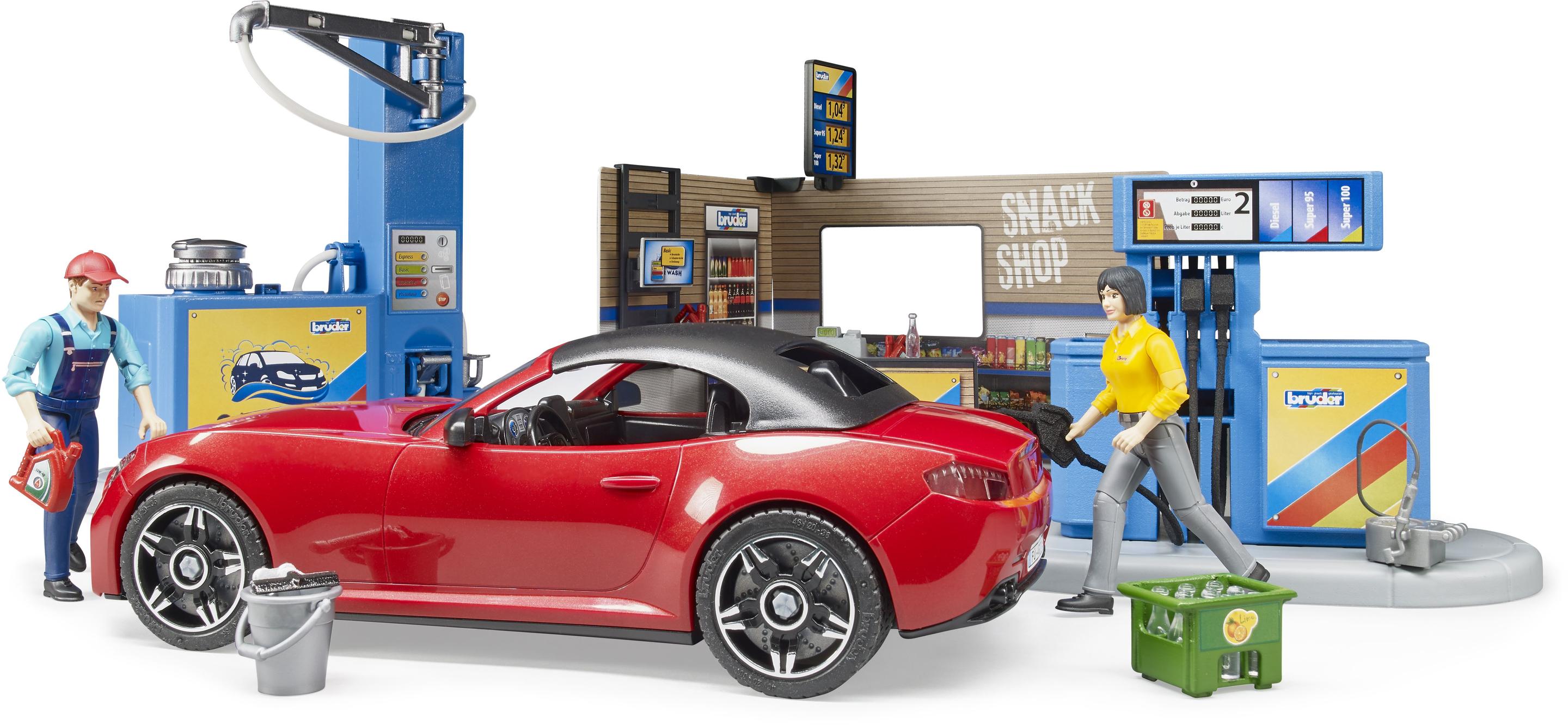 Produktbild BRUDER - bworld Tankstelle mit Waschplatz 62111 2 von 9
