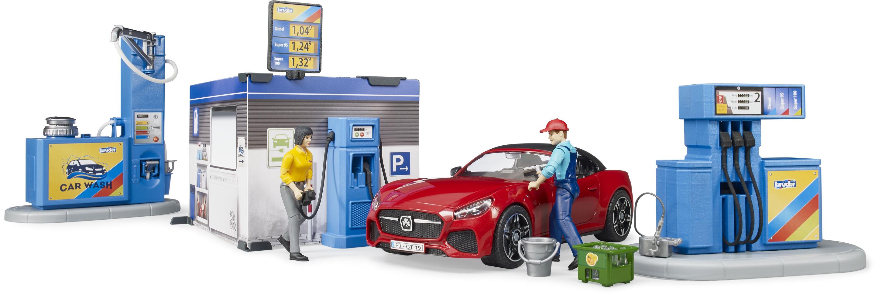Produktbild BRUDER - bworld Tankstelle mit Waschplatz 62111 3 von 9
