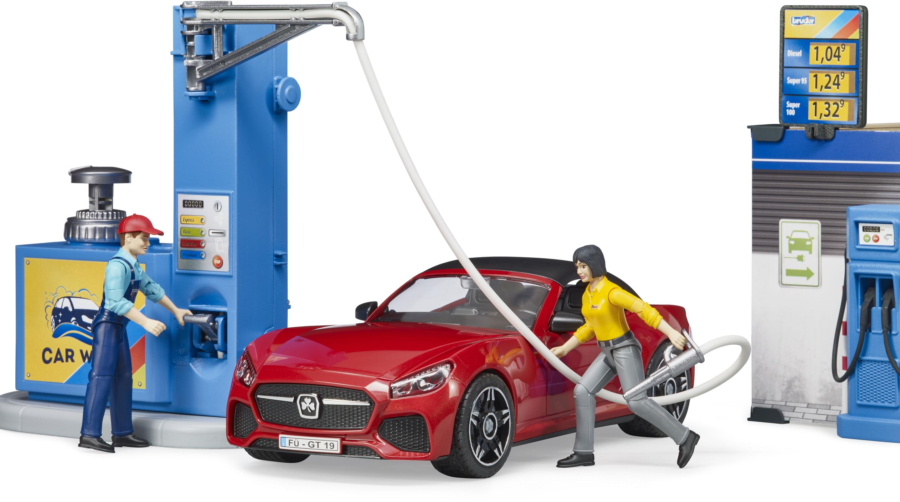 Produktbild BRUDER - bworld Tankstelle mit Waschplatz 62111 4 von 9