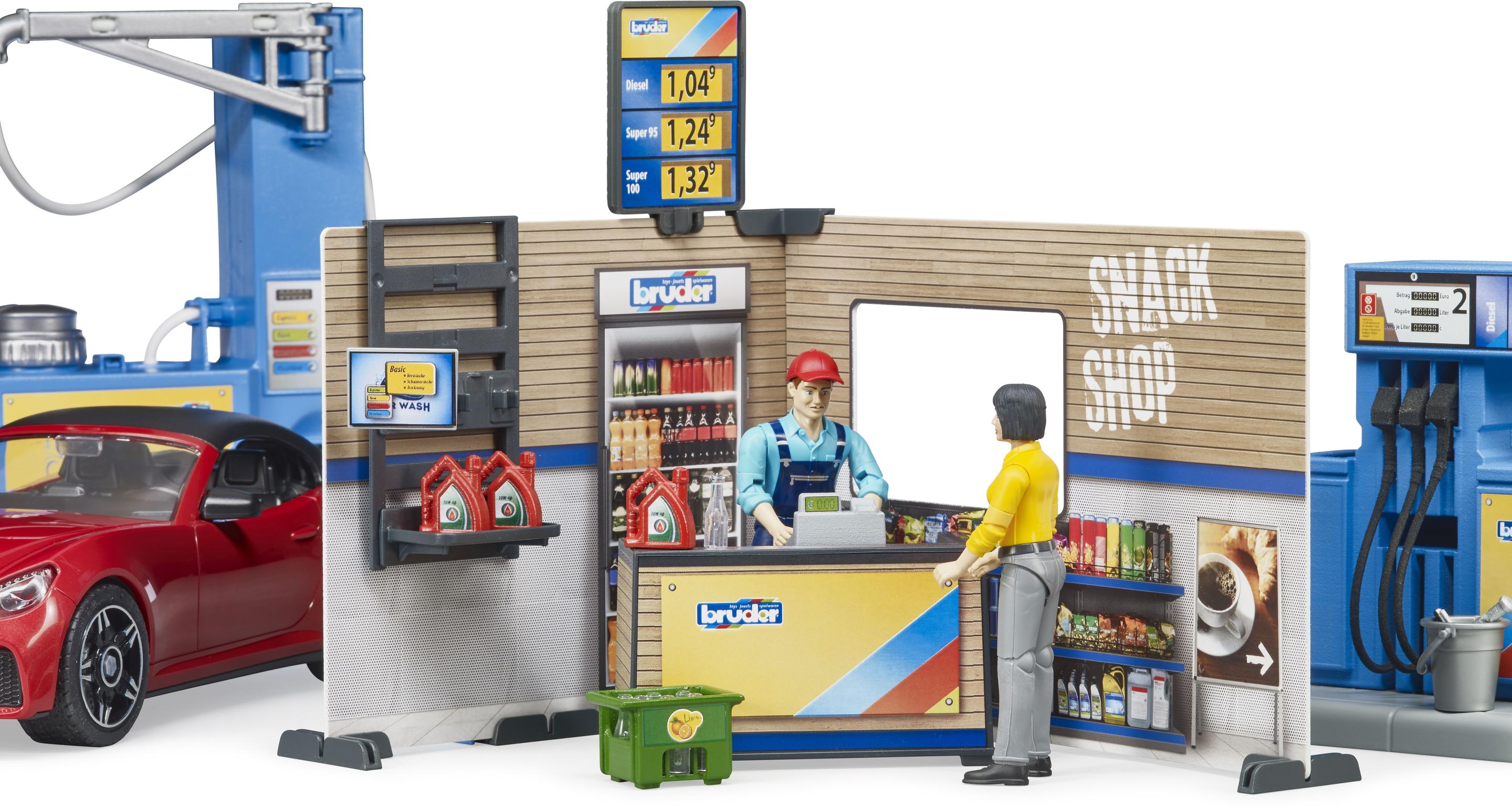 Produktbild BRUDER - bworld Tankstelle mit Waschplatz 62111 5 von 9
