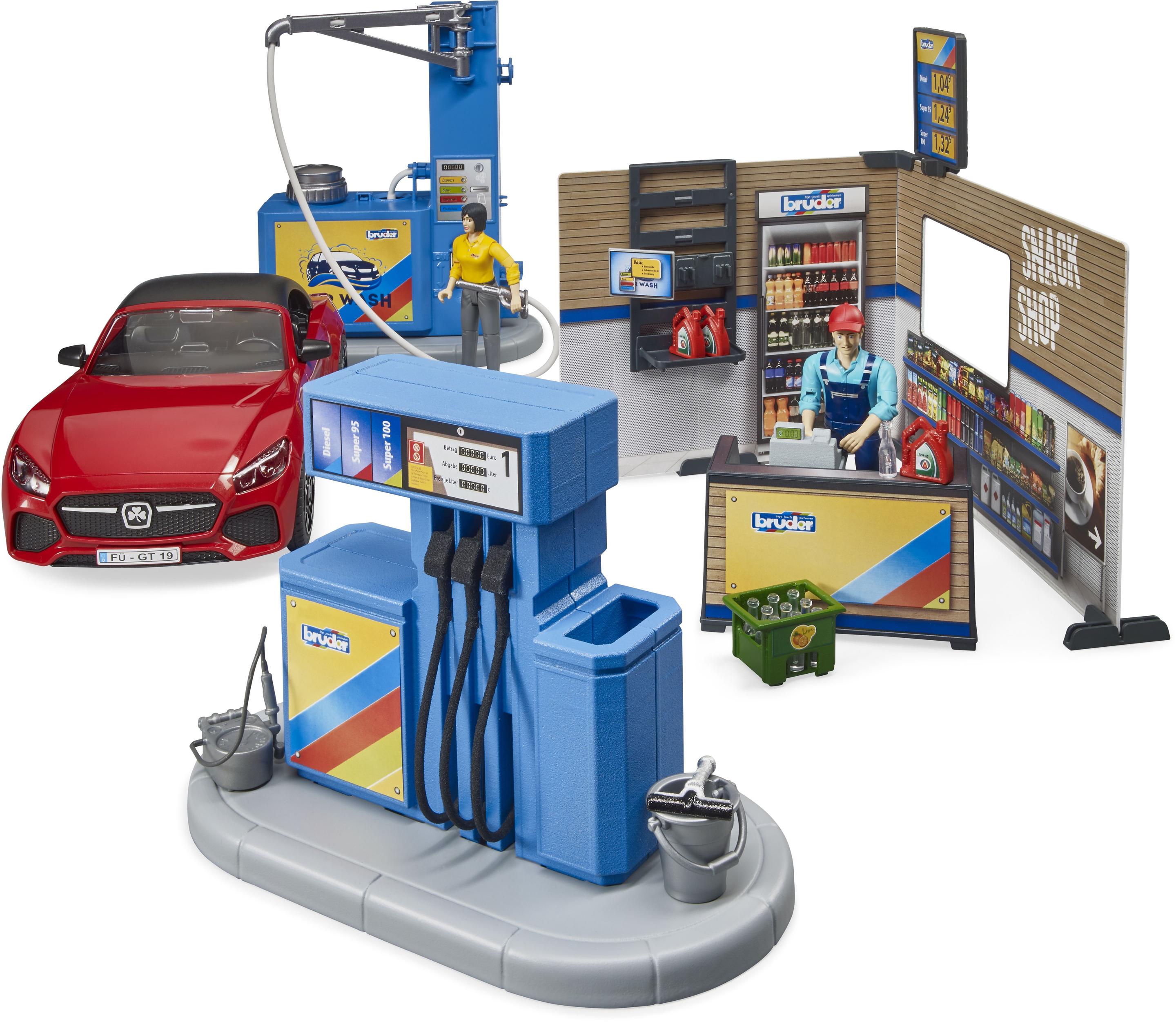 Produktbild BRUDER - bworld Tankstelle mit Waschplatz 62111 6 von 9