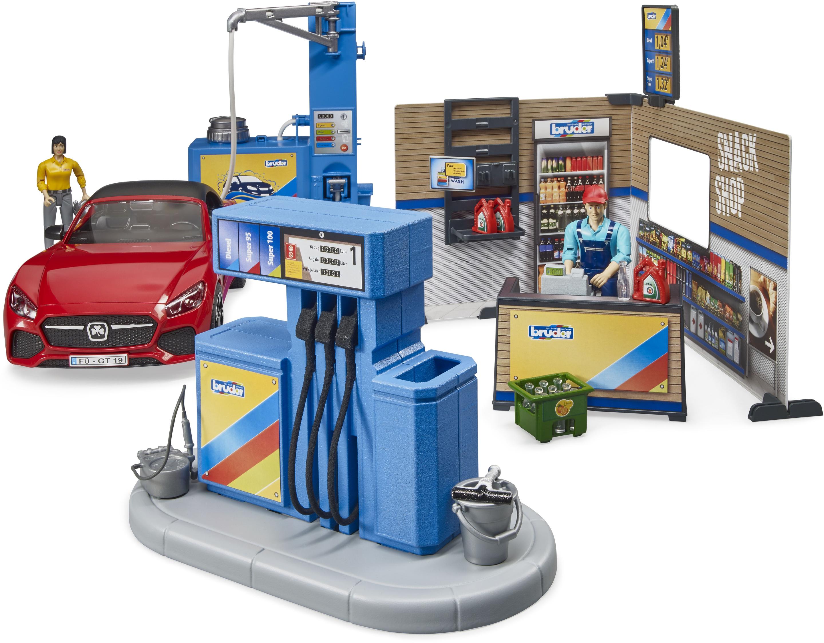 Produktbild BRUDER - bworld Tankstelle mit Waschplatz 62111 7 von 9