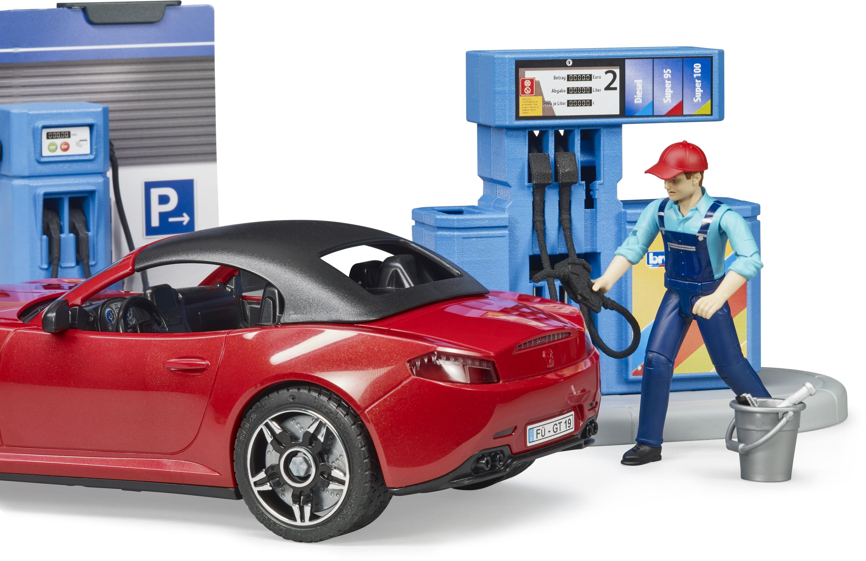 Produktbild BRUDER - bworld Tankstelle mit Waschplatz 62111 8 von 9