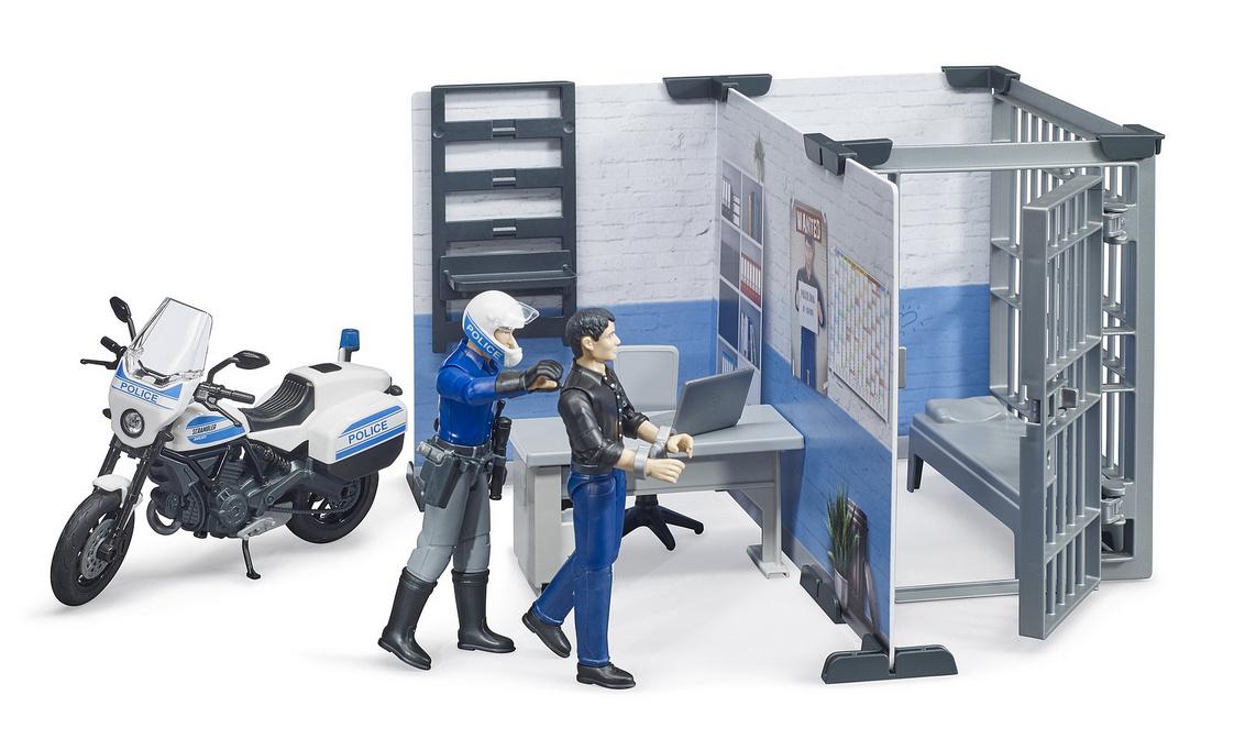 Produktbild BRUDER - bworld Polizeistation mit Polizeimotorrad 62732 2 von 5