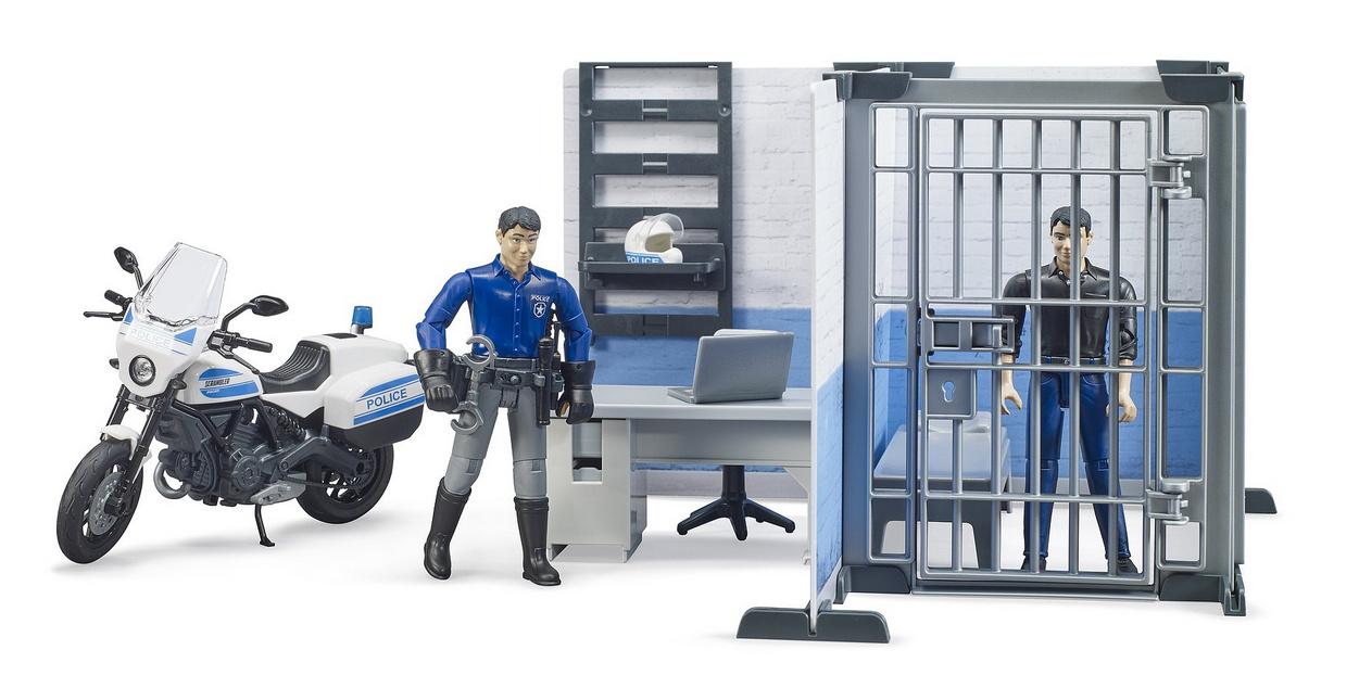 Produktbild BRUDER - bworld Polizeistation mit Polizeimotorrad 62732 3 von 5