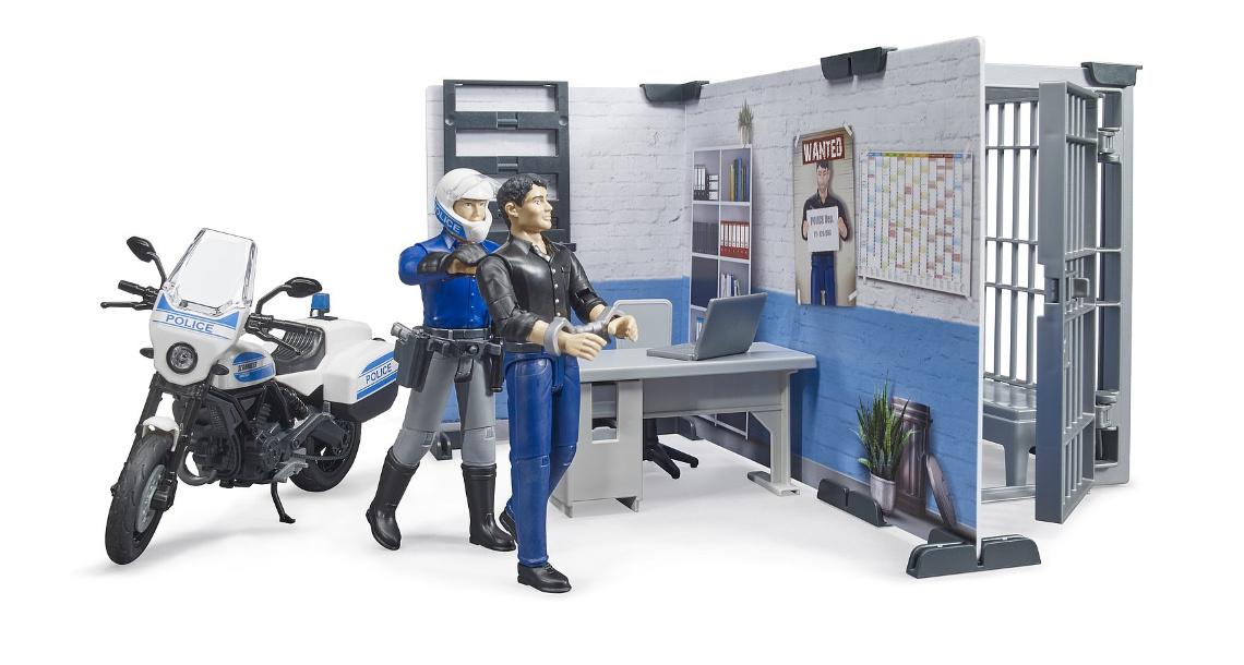Produktbild BRUDER - bworld Polizeistation mit Polizeimotorrad 62732 4 von 5