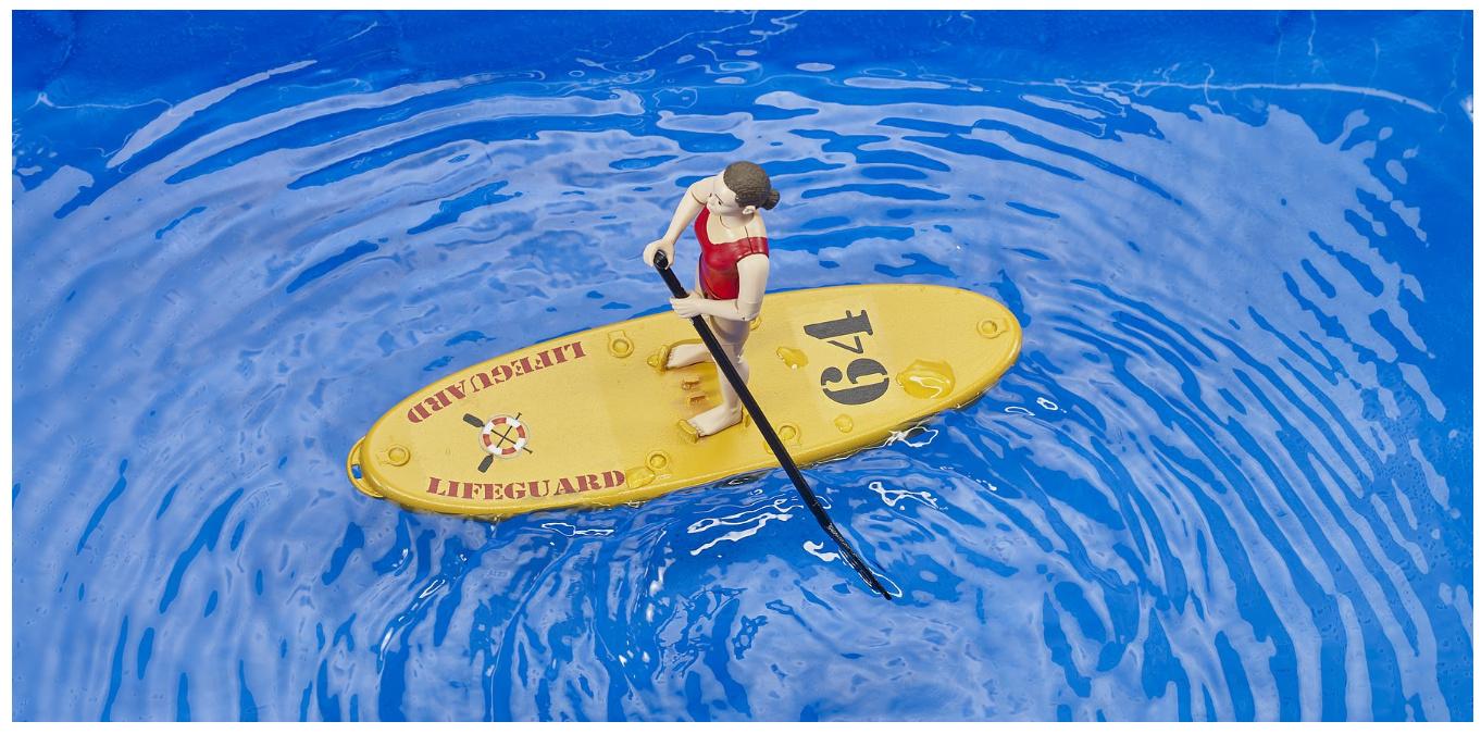 Produktbild BRUDER - bworld Life Guard mit Stand up Paddle 4 von 8