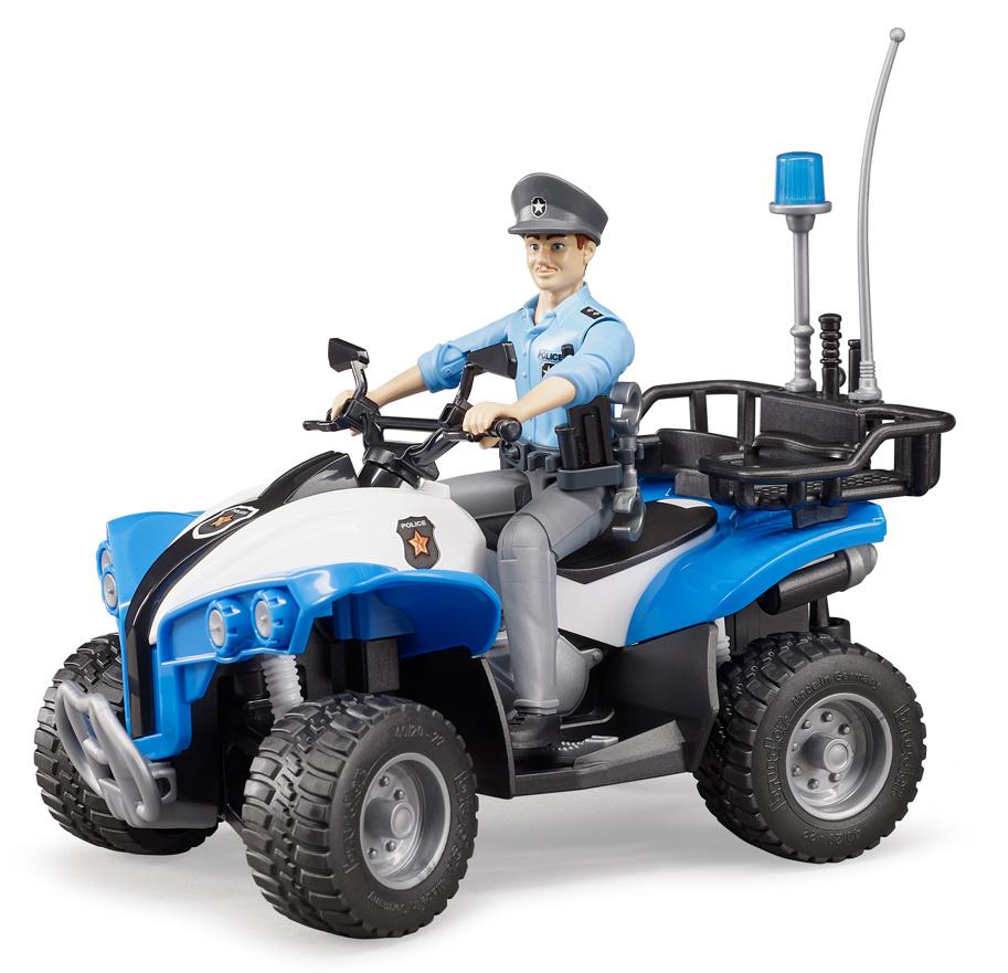 BRUDER - Polizei-Quad mit Polizist und Ausstattung 63010