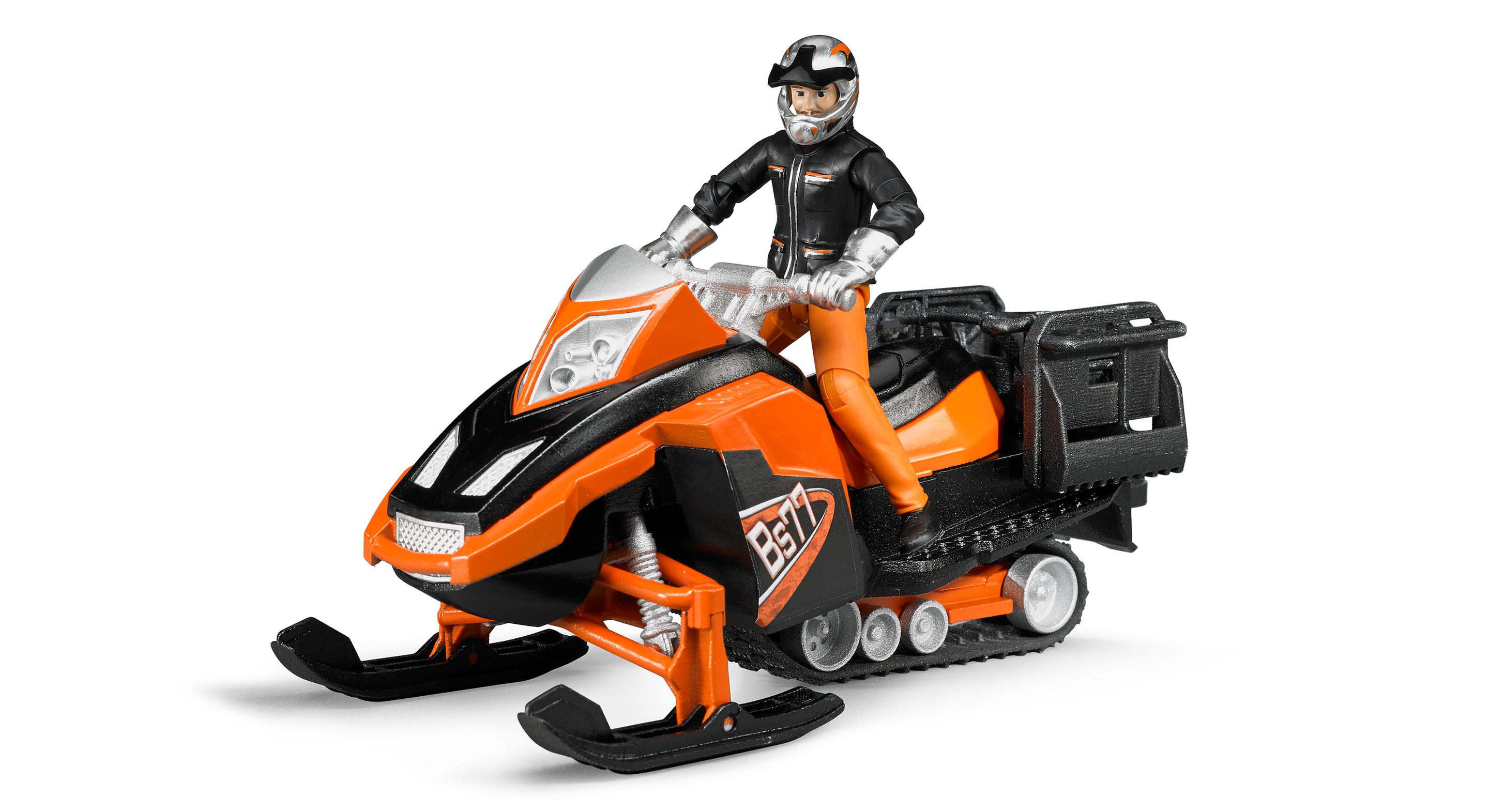 BRUDER - Snowmobil mit Fahrer und Ausstattung 63101