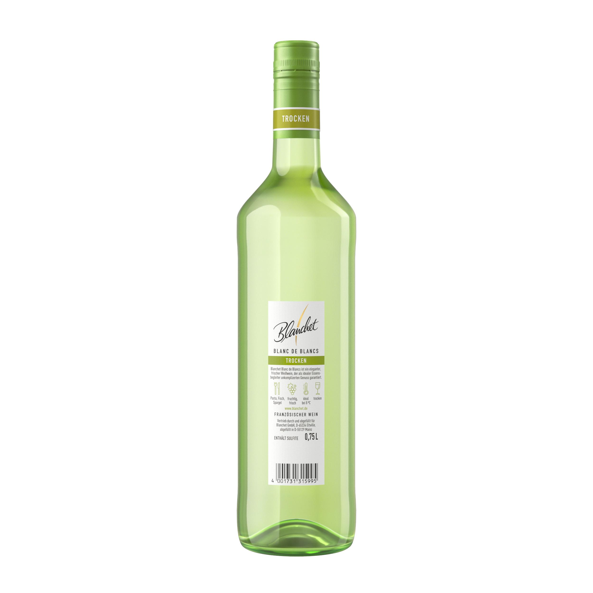 Produktbild Blanchet 0,75l Blanc de Blancs Trocken, 0,75 Liter 2 von 4