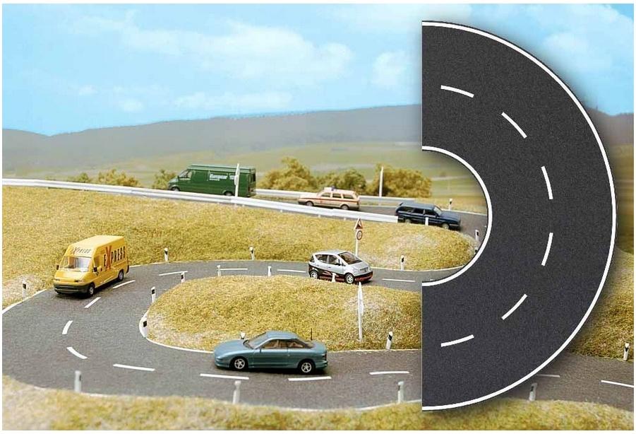 Produktbild BUSCH 1103 H0 - Straßenkurve 2 von 2