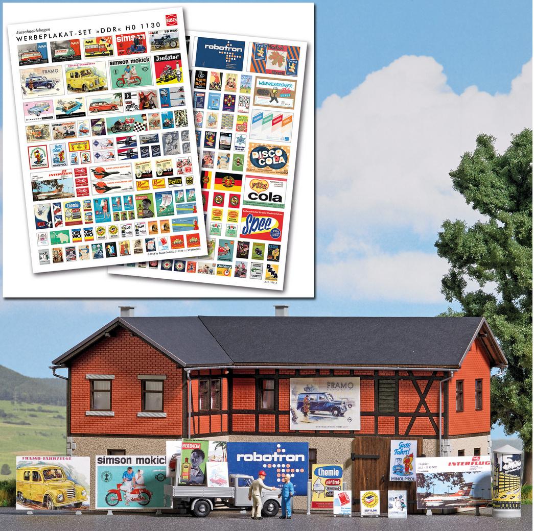 BUSCH 1130 H0 - Werbeplakat DDR
