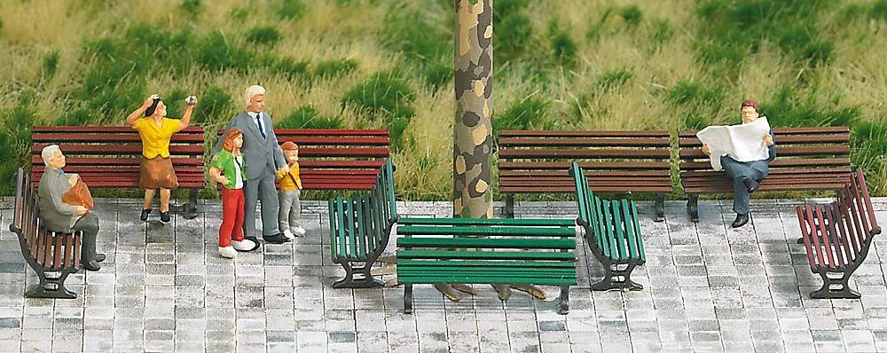Produktbild BUSCH 1149 H0 - 12 Parkbänke 2 von 2