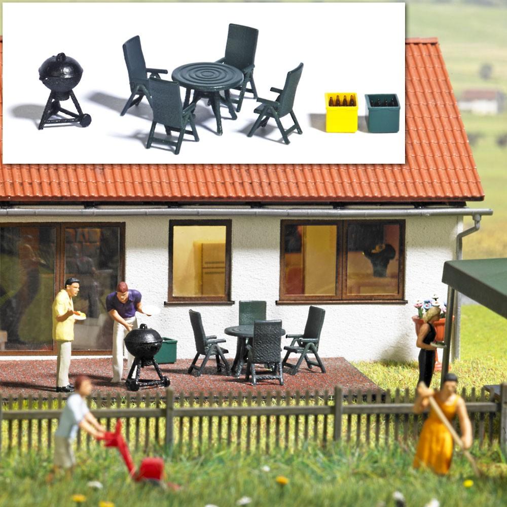 Produktbild BUSCH 1190 H0 - Gartenmöbel&Grill (Gartenparty) 2 von 2