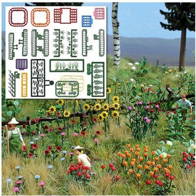 BUSCH 1258 H0 - Natur Pur Blumen- und Pflanzen-Set
