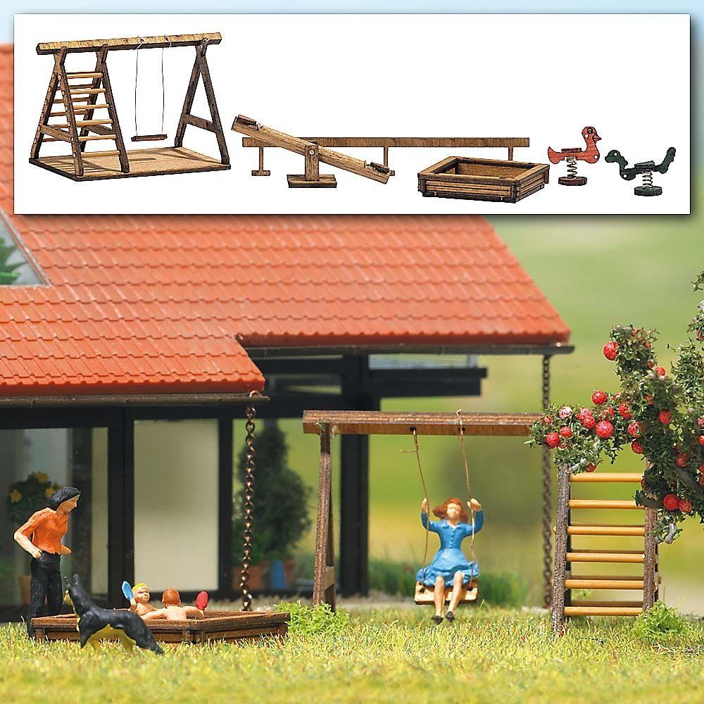 BUSCH 1485 H0 HOLZ - Spielplatz