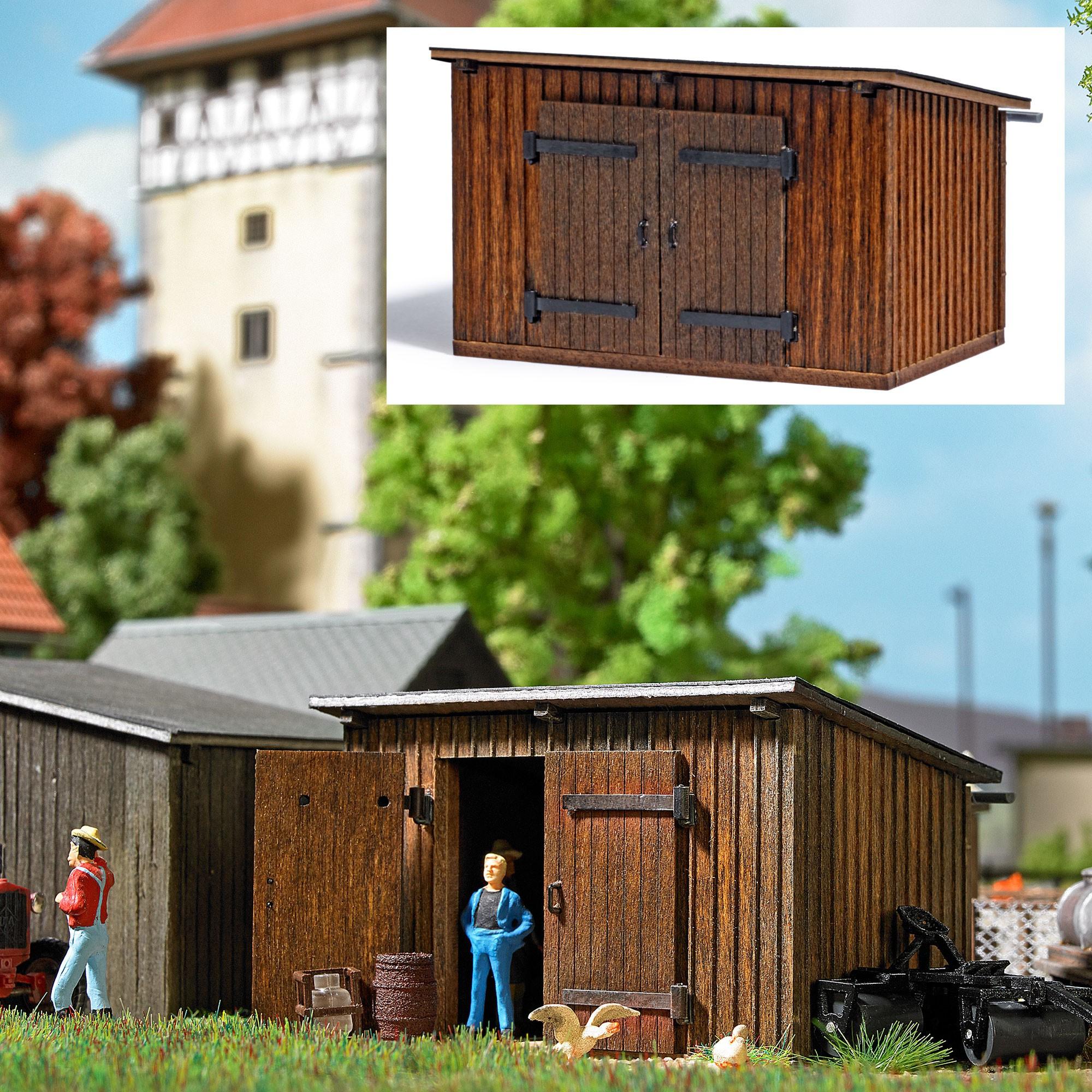 Produktbild BUSCH 1594 H0 - Holzschuppen 2 von 2