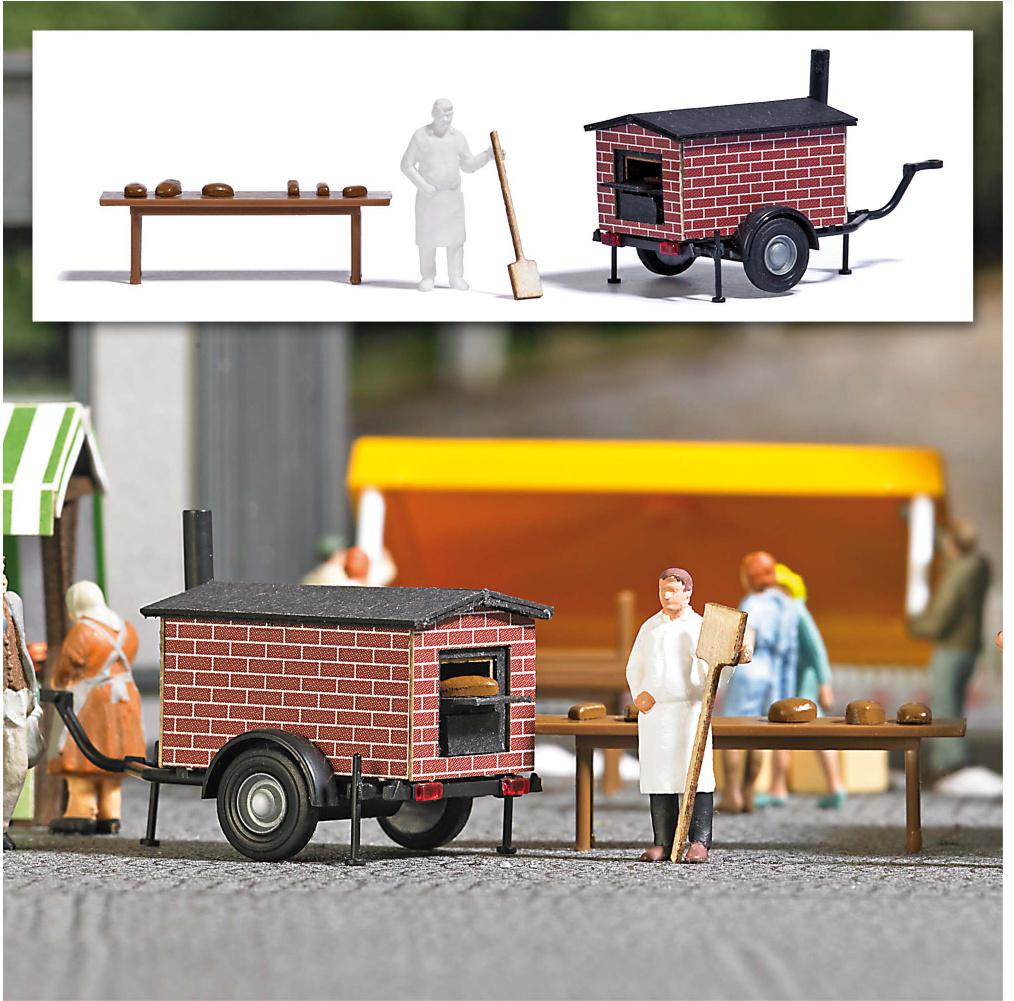 BUSCH 1827 H0 Mobiler Brotbackofen