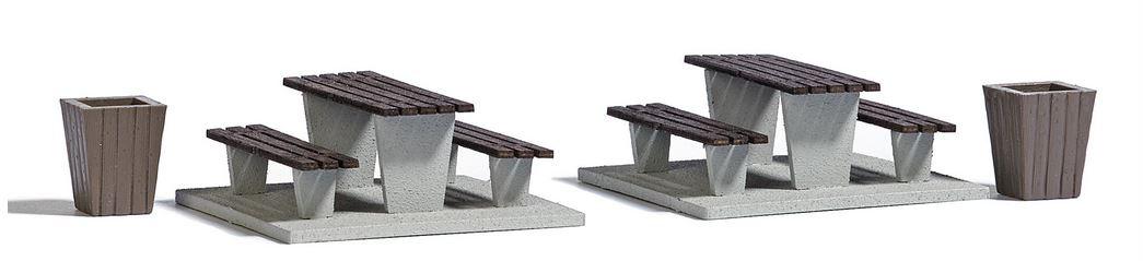 BUSCH 7729 H0 - Mini-Welt »Rastplatz«