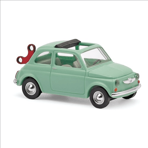 BUSCH 48736 1:87 Fiat 500 mit Aufziehschlüssel