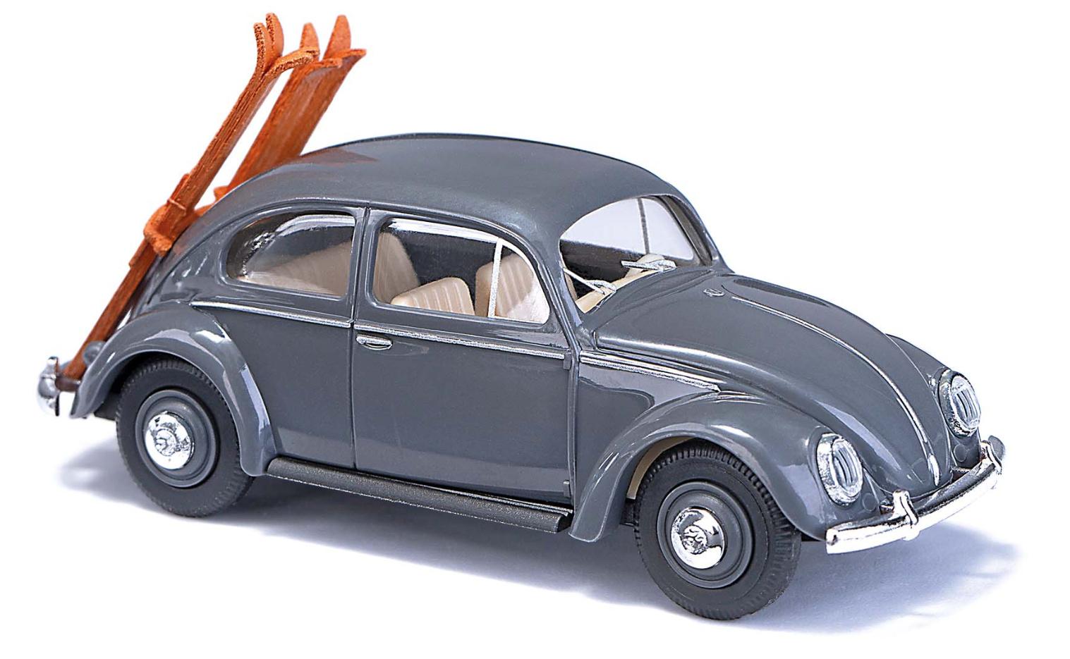 BUSCH 52965 1:87 VW Käfer Ovalfenster mit Skiträger