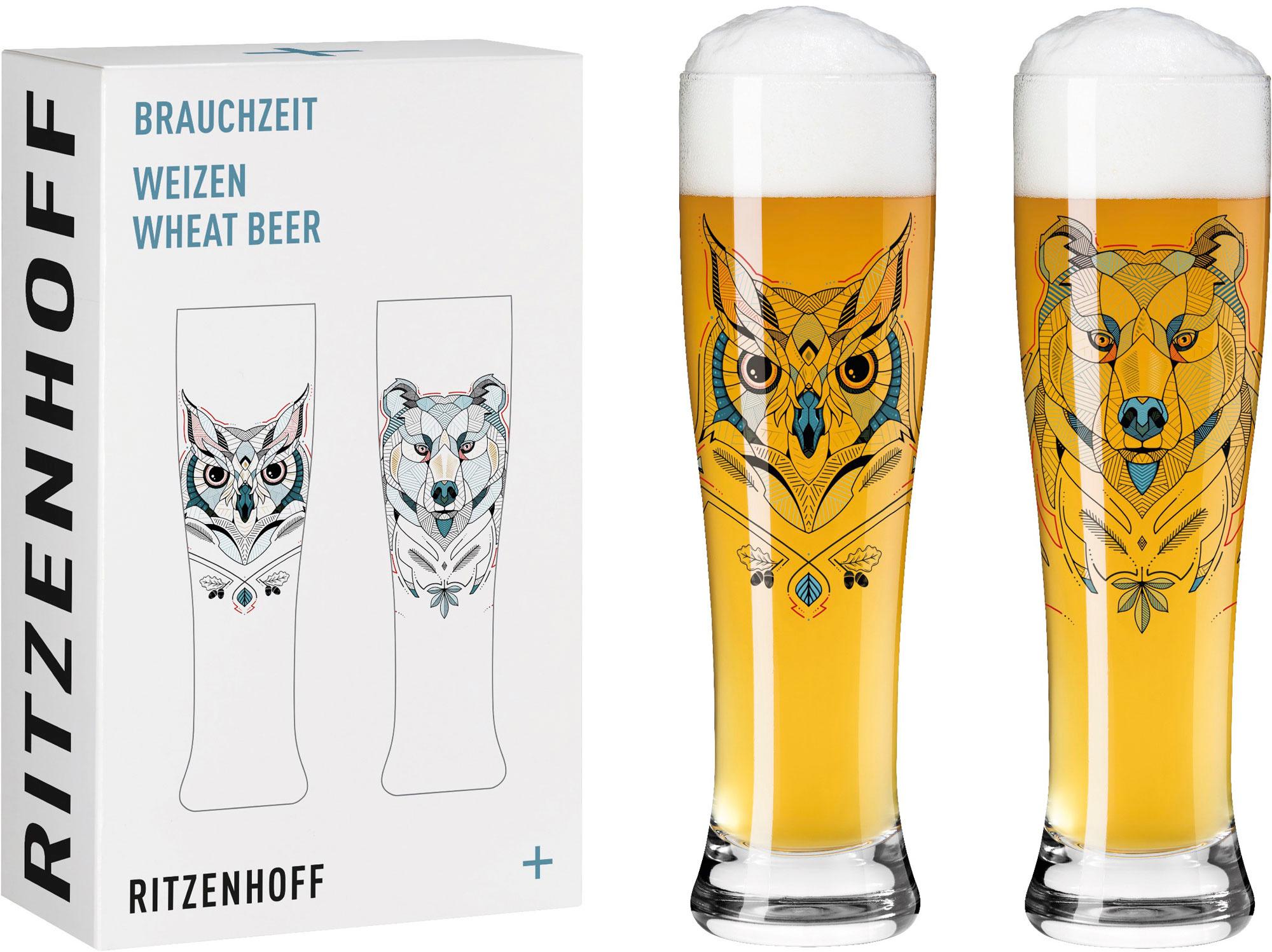 RITZENHOFF Brauchzeit Weizenbierglas-Set #1, #2 Von Andreas Preis