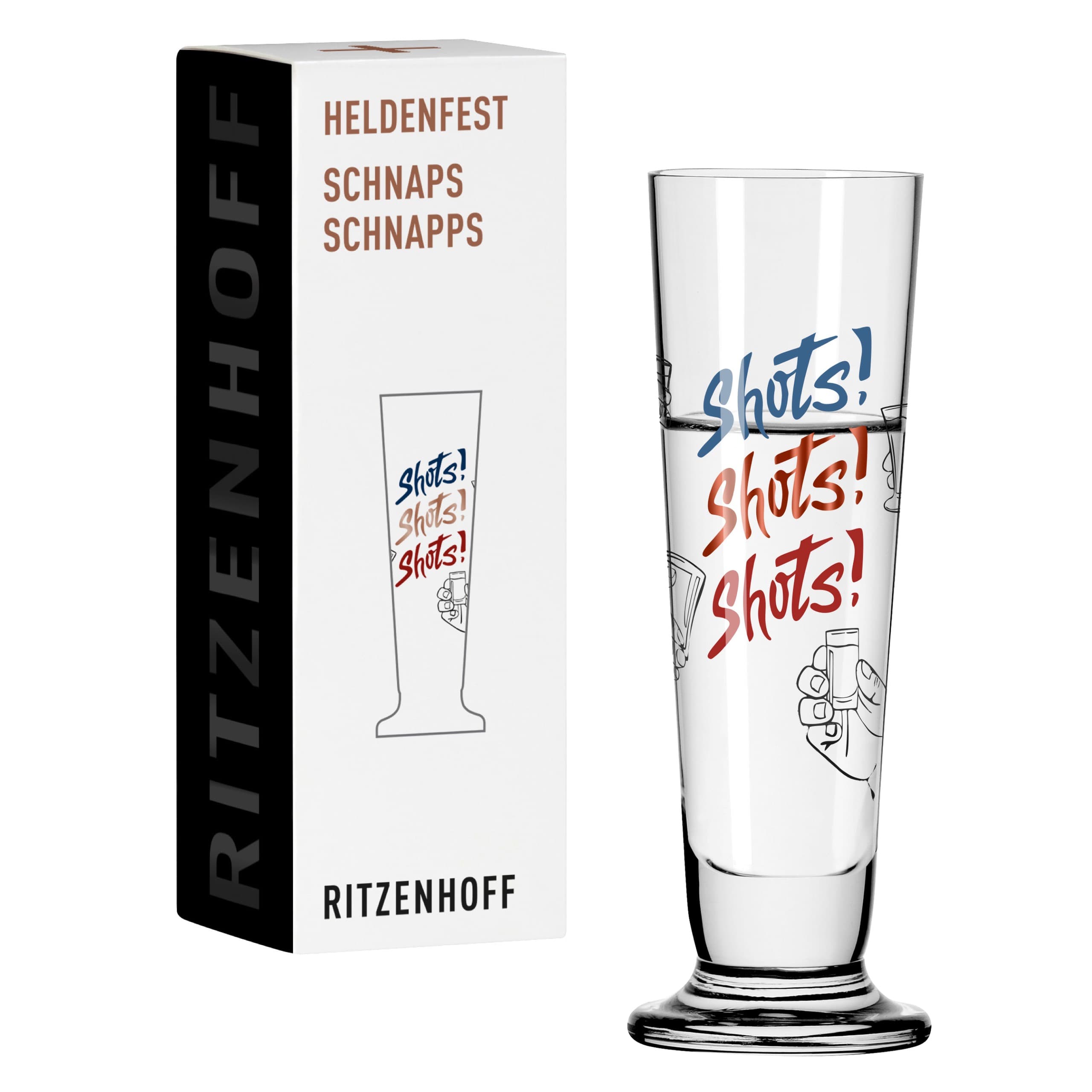 RITZENHOFF Heldenfest Schnapsglas #16 von E. Sprenger-Pieper H24