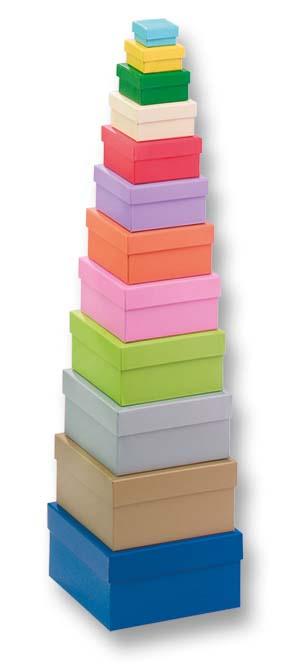 Produktbild folia Geschenkboxen Eckig, 12 Stück 2 von 2