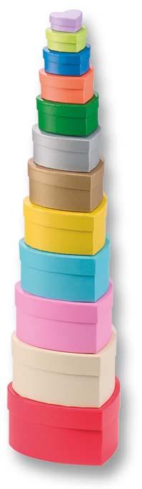 Produktbild folia Geschenkboxen Herz, 12 Stück 2 von 3