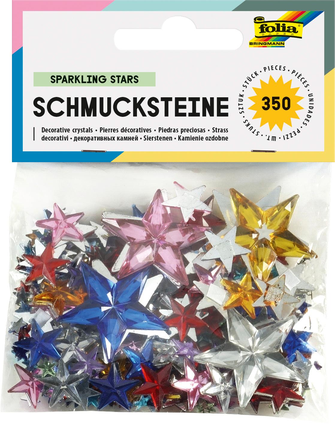 folia Schmucksteine Sterne 3 Stück