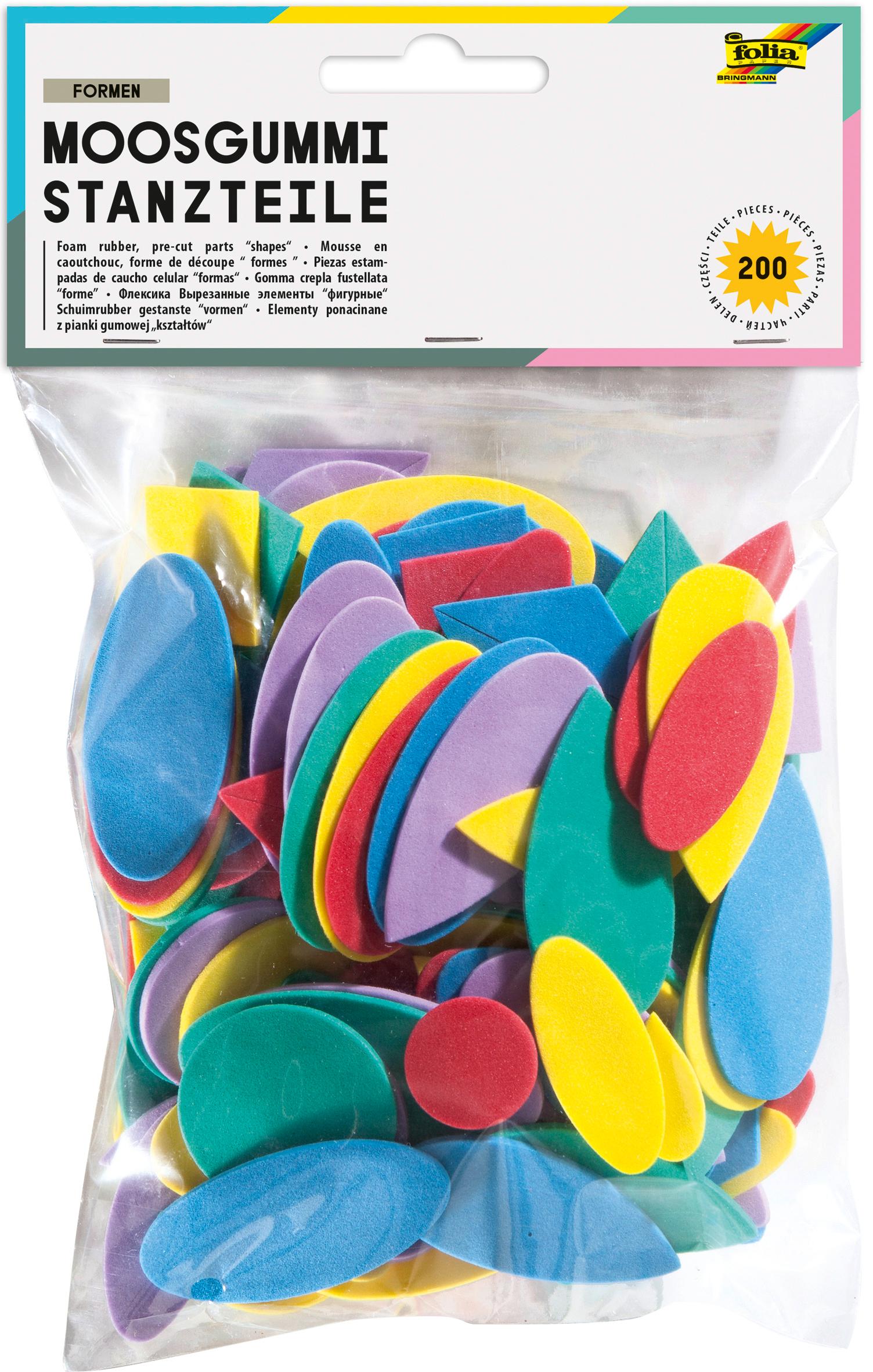 folia Moosgummi-Stanzteile 200 Teile