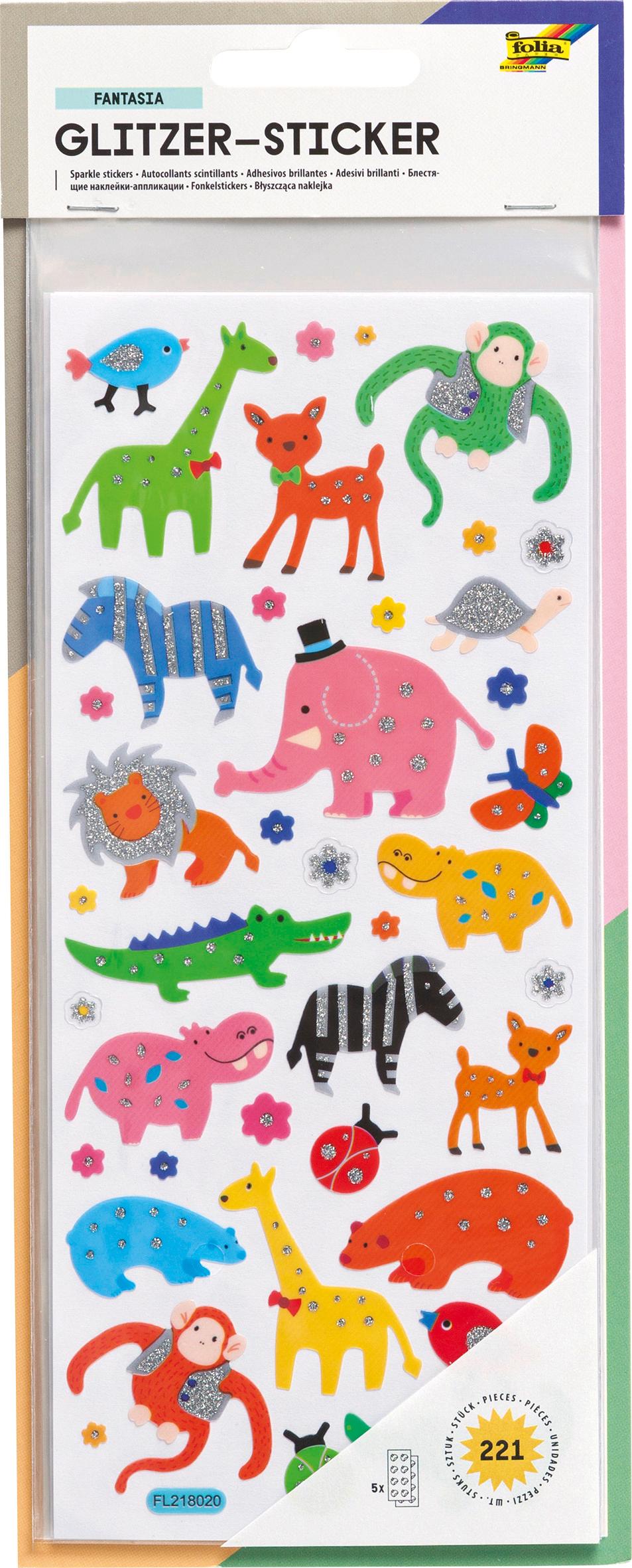 folia Glitzer-Sticker Fantasia
