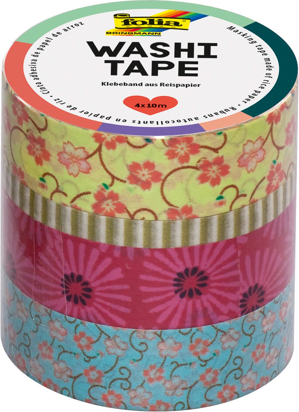 folia Washi-Tape Blumenreigen 4er-Set